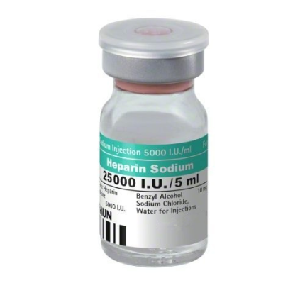 SAKARIN 25000 Heparin Sodium 5000IU / mL Solution for IV/SC Injection ...